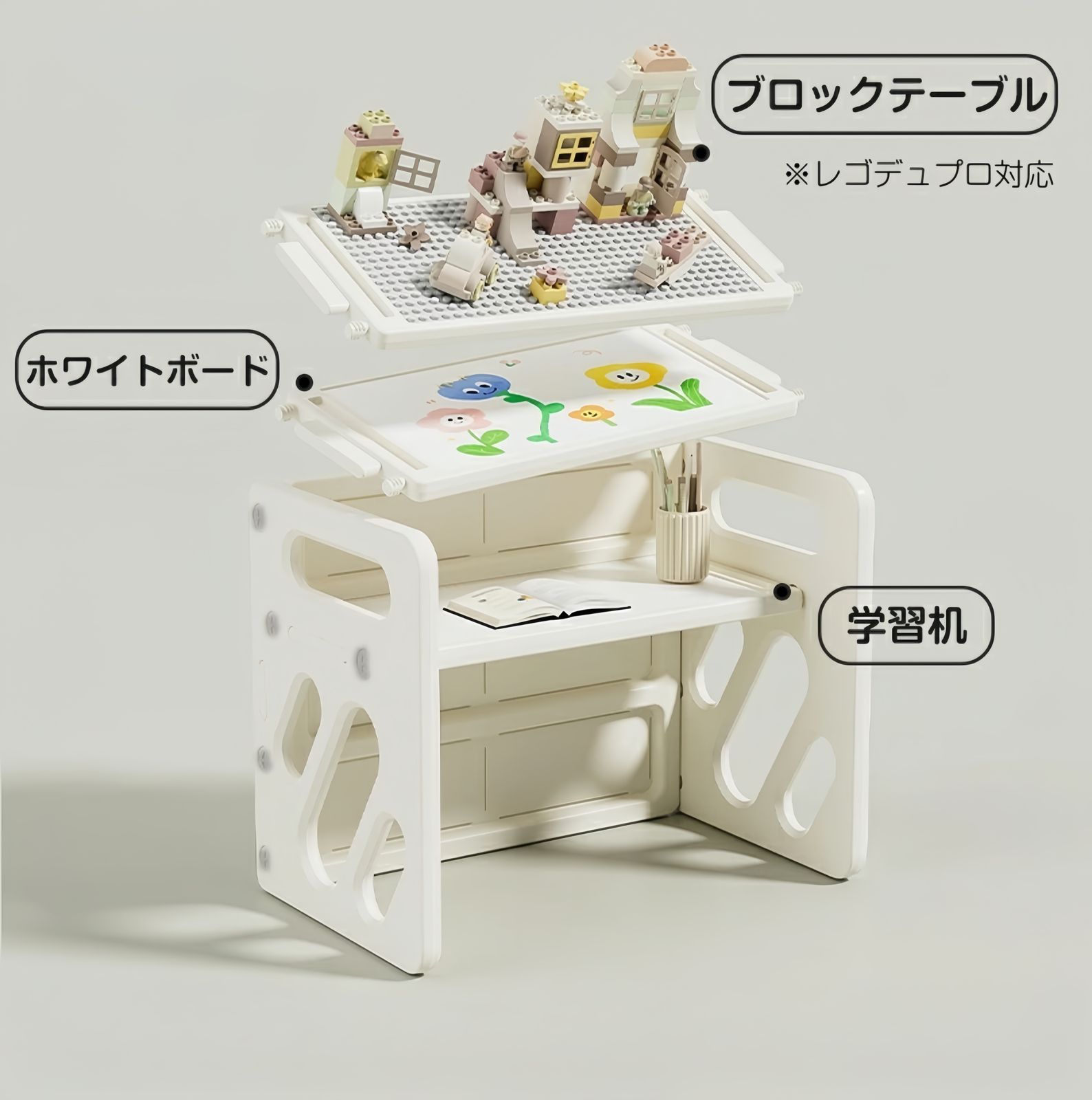 新入荷」全新品 デスク&チェア3点セット 子供用テーブル 子供机 
