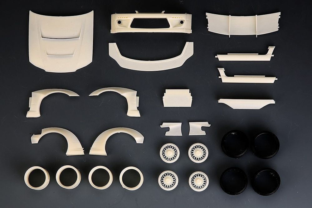 ホビーデザイン HD03-0498 1|24 RB 日産 S15 ワイドボディキット アオシマ用 レジン エッチングパーツ メタルパーツ