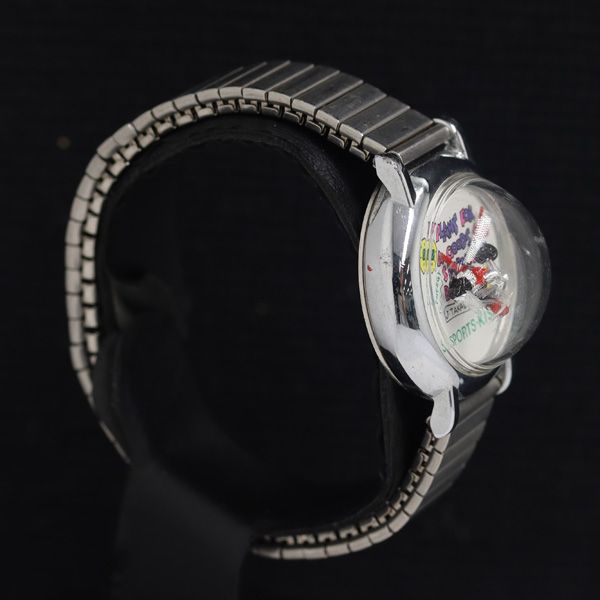 稼働 キャラクタウォッチ スヌーピー ゴールド文字盤 スヌーピー文字盤