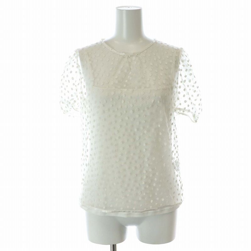 新品　DOUBLE STANDARD CLOTHING シアーブラウス DOUBLE STANDARD CLOTHING ブラウス シャツ ボウタイシアー