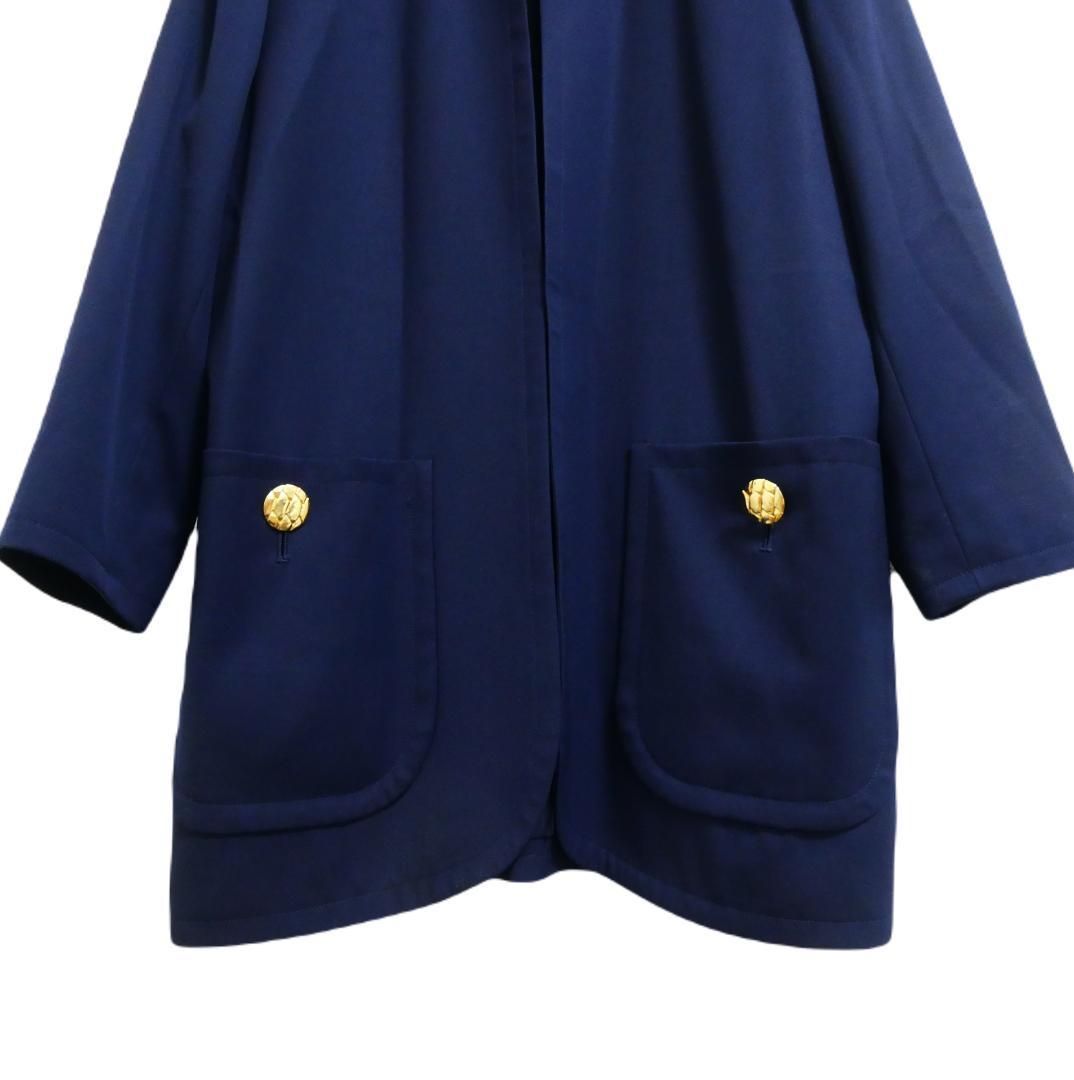 美品 GIVENCHY ジバンシィ サイズ8 ノーカラージャケット ミドル丈 金