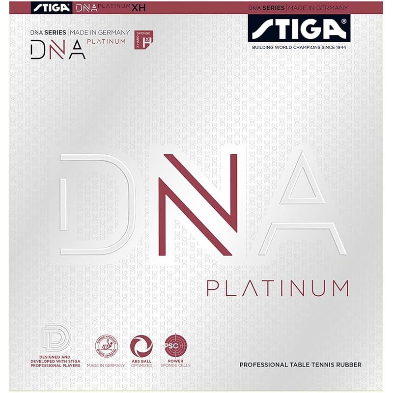 STIGA(スティガ) 卓球 ラバー テンション系裏ソフト DNA プラチナ XH ブラック MAX 0