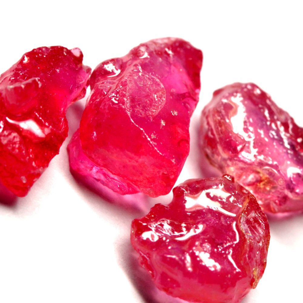 世界の原石:ルビー 4個組 18.75ct:0952】マダガスカル産 Natural