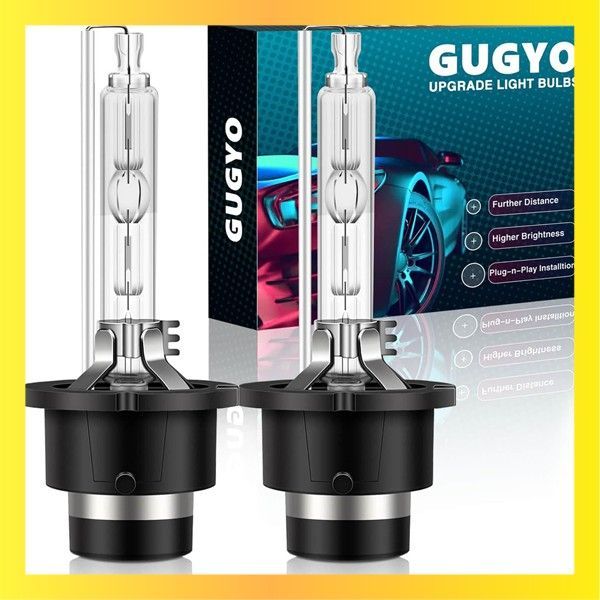 新品送料無料Size:D4S 6500K_Color:6500K GUGYO D4S HID バルブ 6500K 車用 HID ヘッドライト D4S 純正交換用 自動車用バルブ HIDライト12V 35W 2年保証 2個入