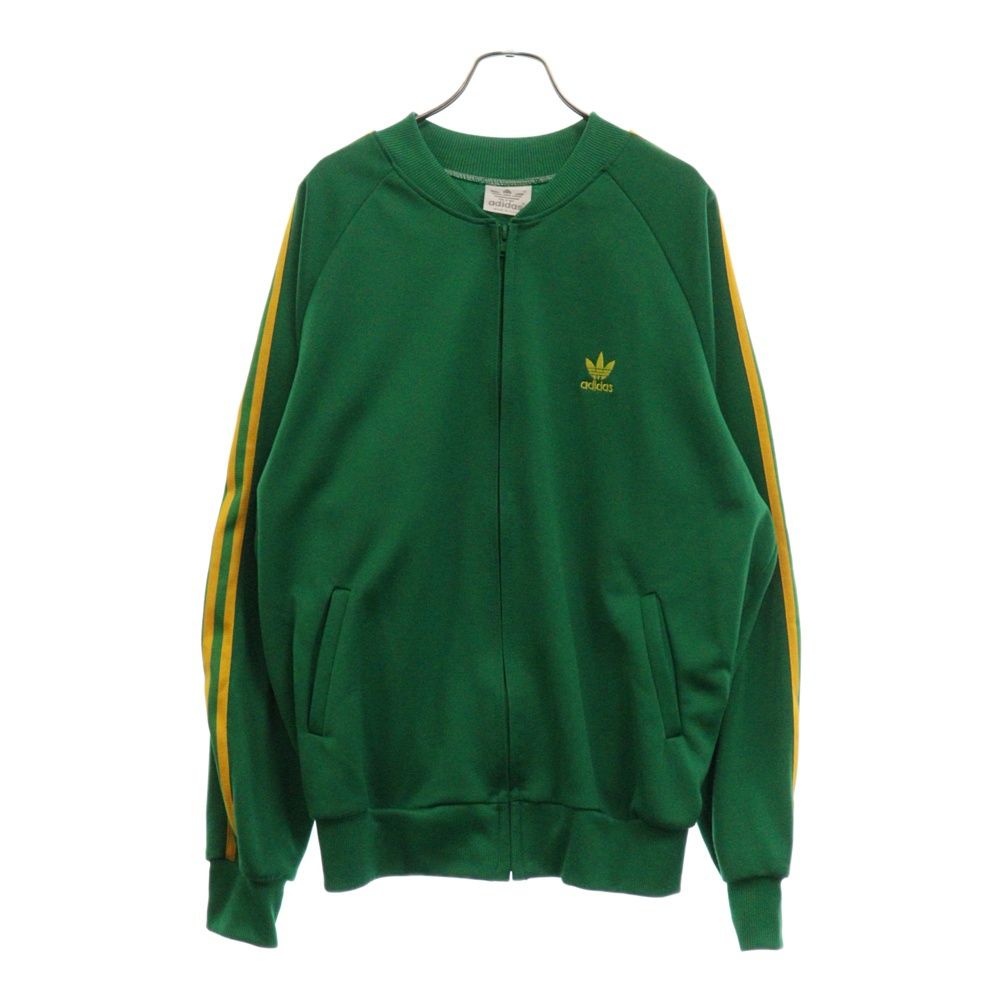 80’s adidas USA製 トラックジャケット トレフォイル グリーン adidas (アディダス) 80S VINTAGE ヴィンテージ トレフォイルタグ 割引