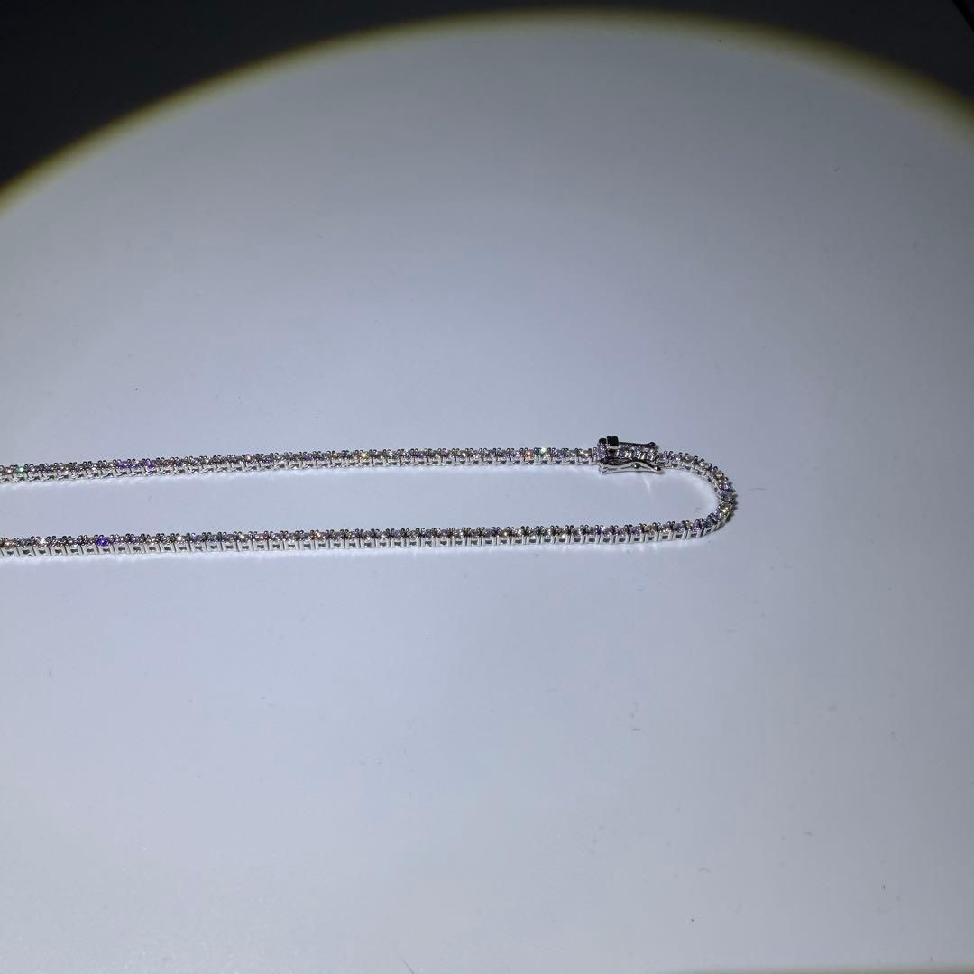 モアサナイト テニスネックレス 2mm 40cm シルバー925 モアサナイト テニスネックレス 2mm 40cm シルバー925 - メルカリ