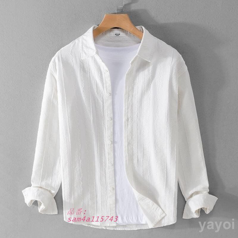メンズ シャツ カジュアル 無地 長袖シャツ 開襟シャツ メンズファッション 服 春 秋 ビジネス 通勤 スリム am4a115743