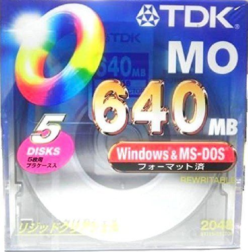 TDK MOディスク 640MB Windowsフォーマット デスクトップケース入り5枚