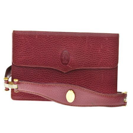 週末値下げ Cartier トリニティ ショルダーバッグ ボルドー ポーチ付き トリニティ バッグ ボルドー カルティエ カルティエ ショルダーバッグ