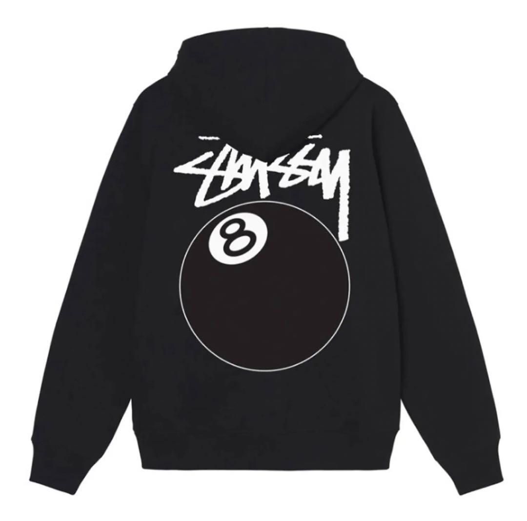 新品】stussy パーカー 8ボール サイズL ブラック - メルカリ