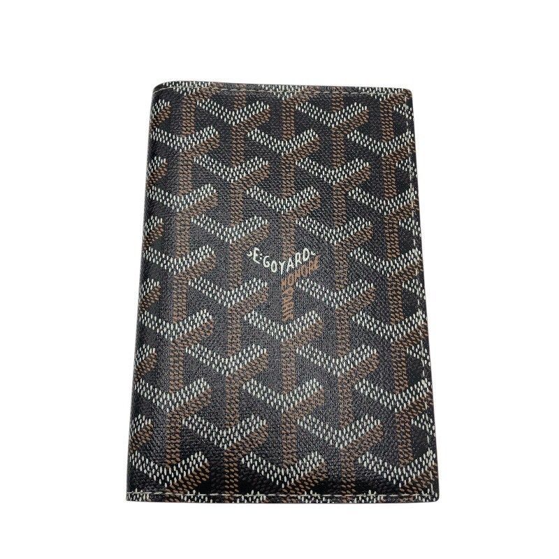 【新品未使用】GOYARD ゴヤール　グルネル パスポートケース　ブラック ゴヤール GOYARD グルネルパスポートケース ブラック PVC/レザー ユニ