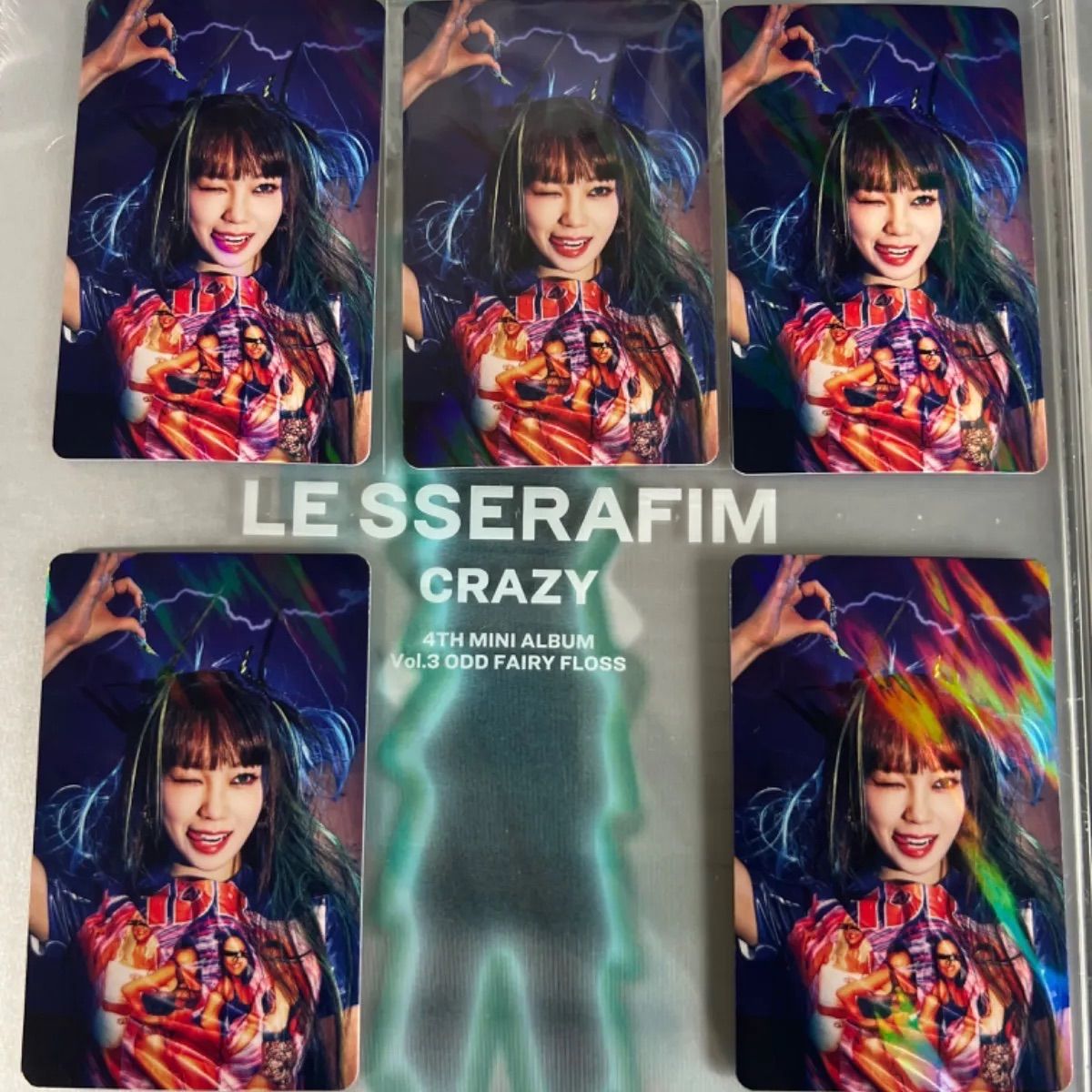 LE SSERAFIM CRAZY Weverse 予約特典 5枚セット トレカ ルセラフィム crazy weverse 予約購入特典トレカ 5枚セット