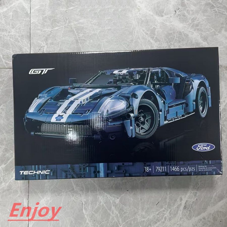 新品LEGO レゴ互換品 フォード GT ブロック スポーツカー 置物 1466pcs おもちゃ モデル 玩具 知育玩具 男の子 女の子 子供 組み立て 学習玩具 クリスマス プレゼント 入学 お祝い