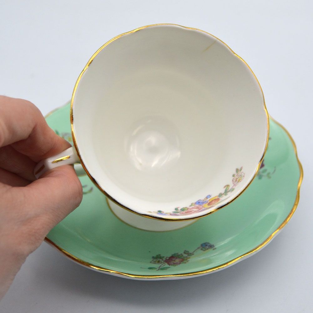 イギリスアンティーク サミュエル ラドフォード カップ＆ソーサートリオ 英国アンティーク サミュエルラドフォード トリオB カップ