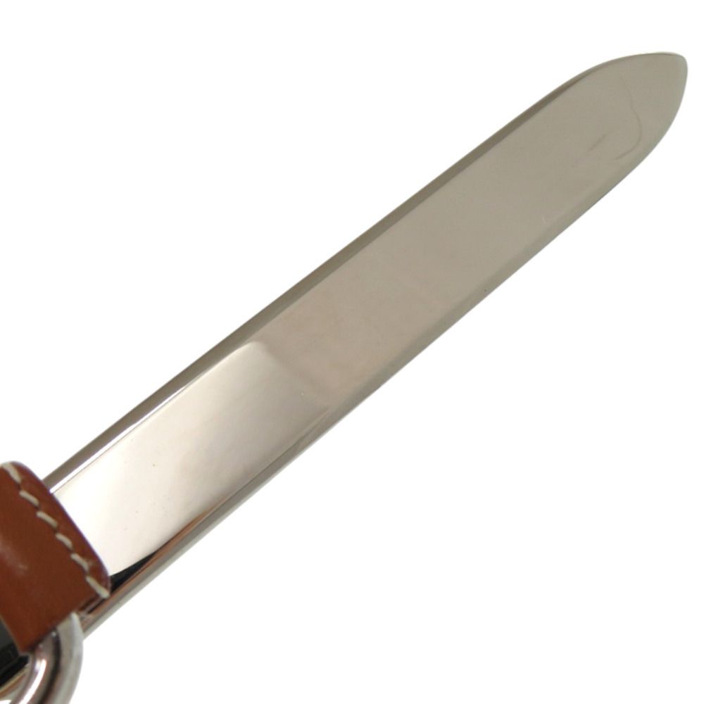 グッチ ペーパーナイフ メタル レザー シルバー レターオープナー 茶 文房具 文具 0532 GUCCI WWW_SUPERTOOLSSHOP_NL