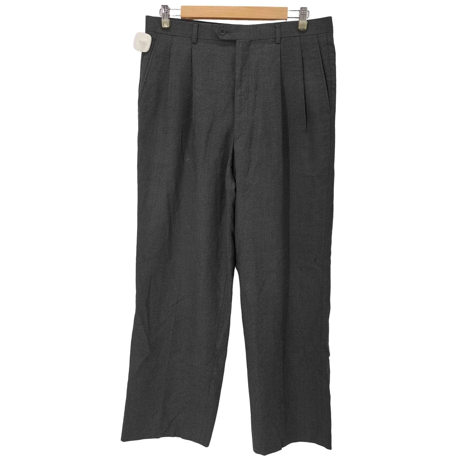 00s~ Yves Saint Laurent ライトウール ワイド スラックス イヴサンローラン Yves Saint Laurent ウール100% 2タックワイド