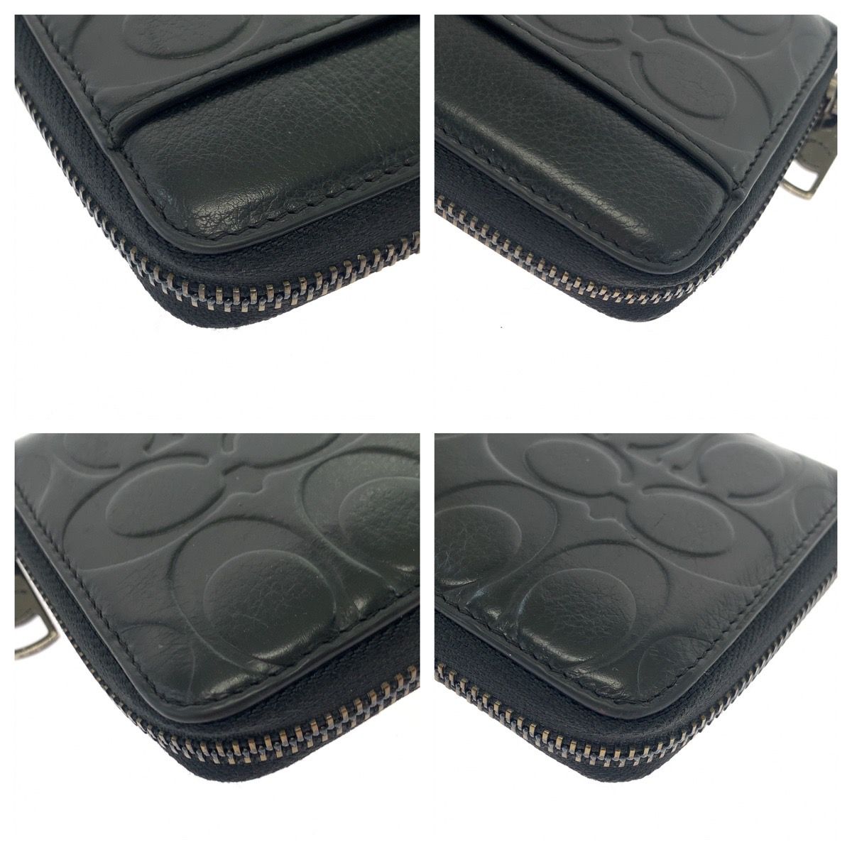 COACHコーチ長財布 F74999 ブラック メンズ財布 アウトレット品