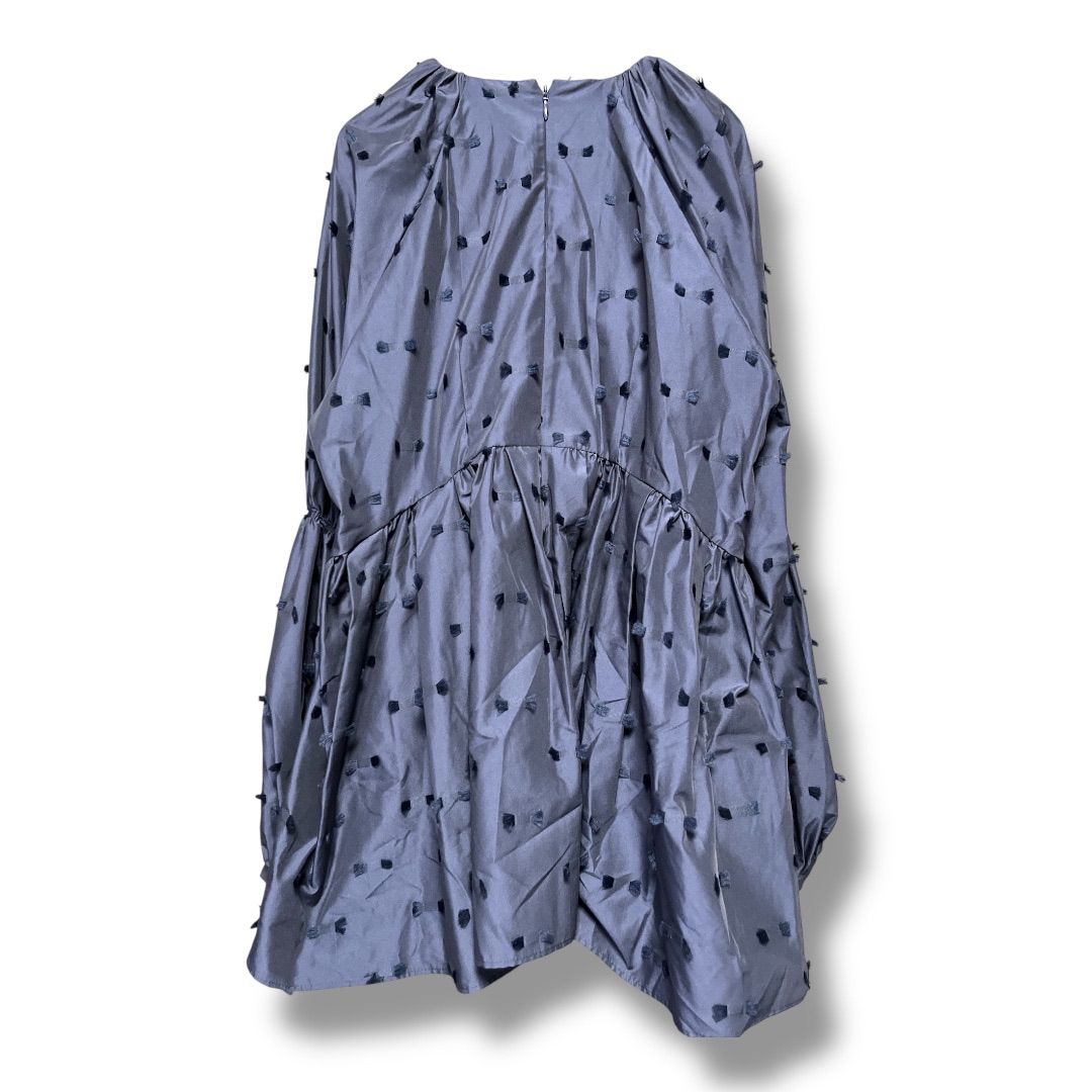 23ss 美品✨ sono ソーノ リボンカットジャガードブラウス　パール　黒 SONO ソーノ リボンカット ジャガードブラウス 長袖 プルオーバー ぺ