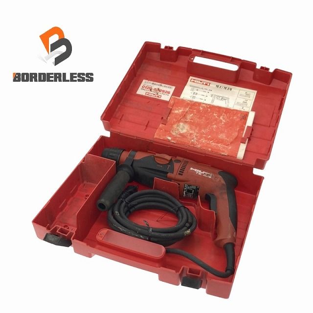 ☆中古品☆HILTI ヒルティ 100V ロータリーハンマー TE2-S ケース付 ハンマードリル ハツリ 斫り 92396