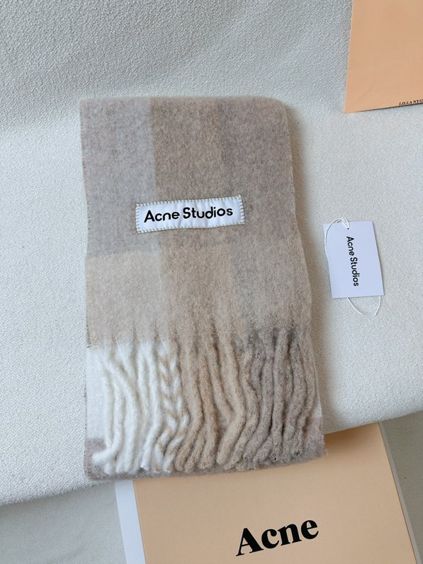 Acne Studios アクネストゥディオズ マフラー モヘアチェック 　マフラー