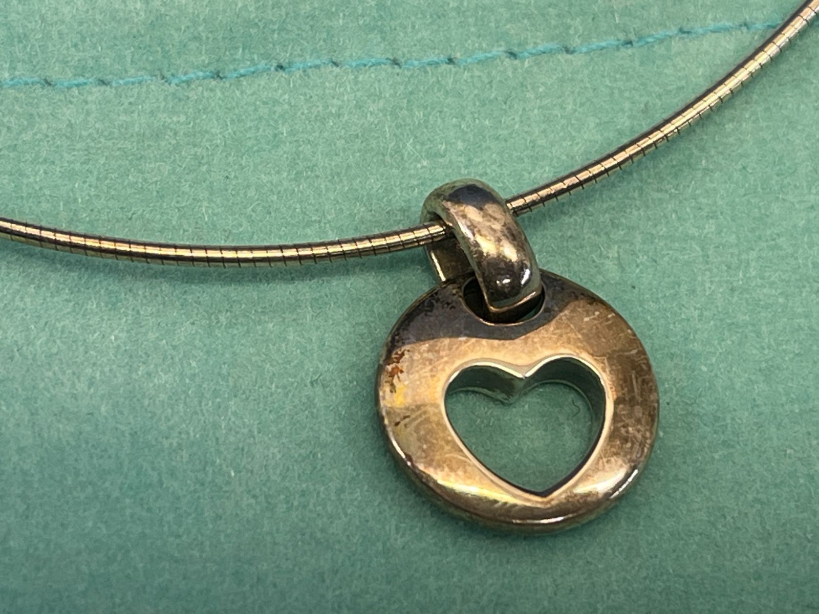 Tiffany&Co. ティファニー カットアウト ハート ネックレス チョーカー シルバー 925 【A9/B022】 - メルカリ