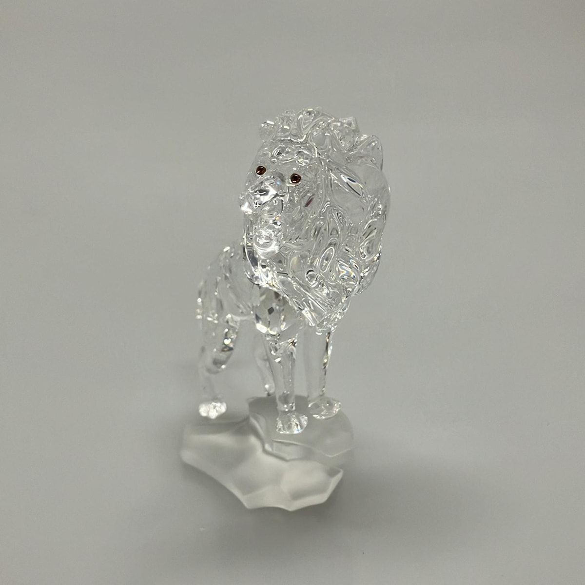 SWAROVSKI スワロフスキー 小物 - A7610NR000004 クリア×ブラウン 置物 ライオン