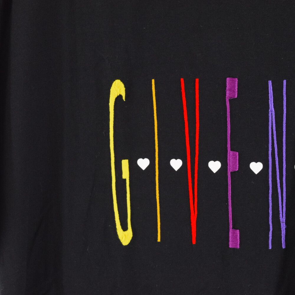 GIVENCHY (ジバンシィ) Front logo embroidery slim fit T-shirt
