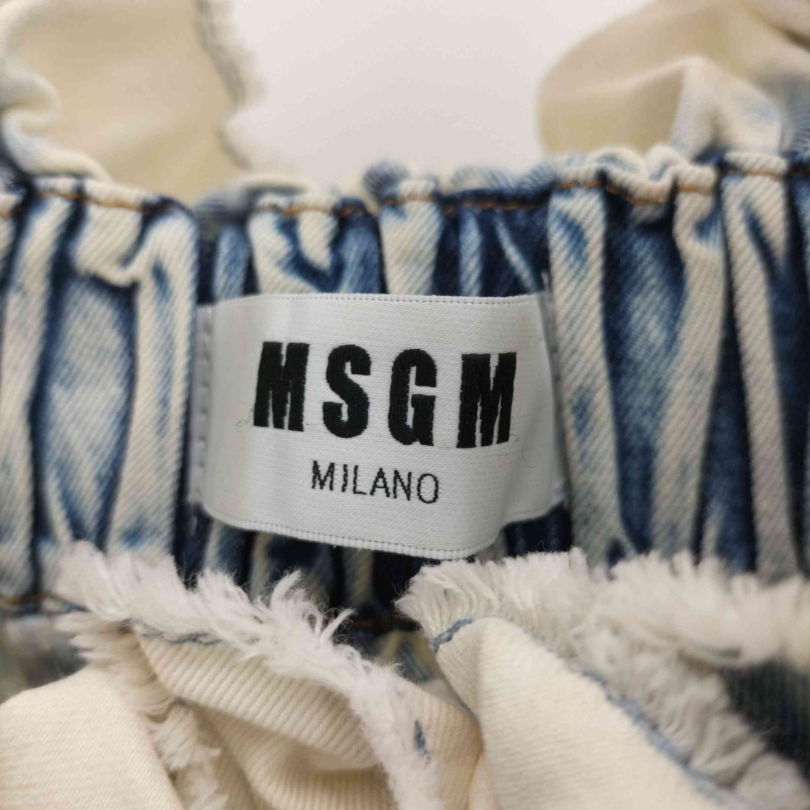 エムエスジーエム MSGM デニムオフショルダートップ デニム