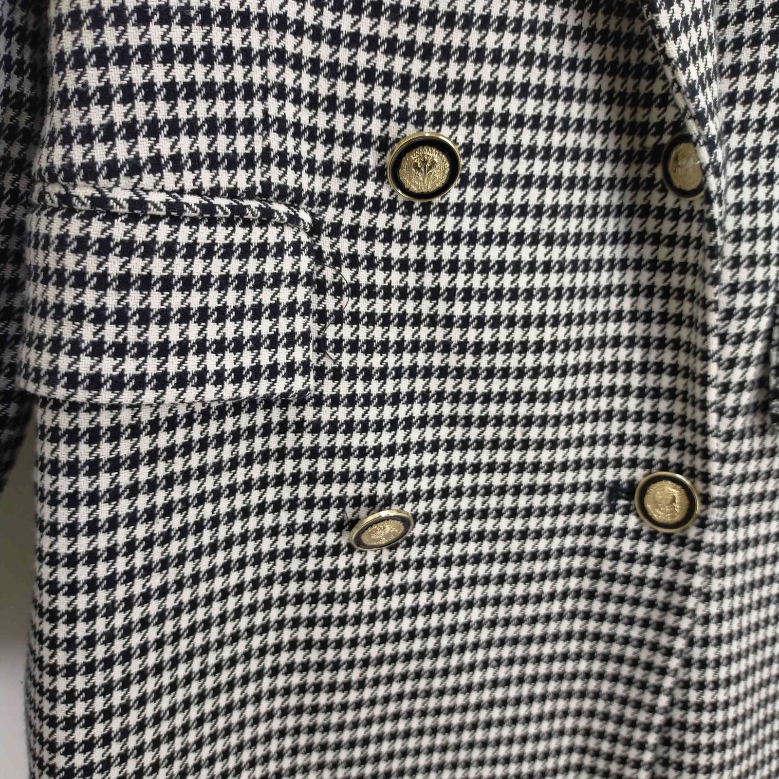ザラ ZARA HOUNDSTOOTH DOUBLE-BREASTED BLAZER 千鳥格子4Bダブル 