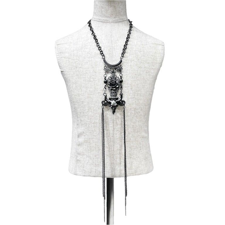 Jean Paul GAULTIER ローズバッファローロングチェーンネックレス 一点 