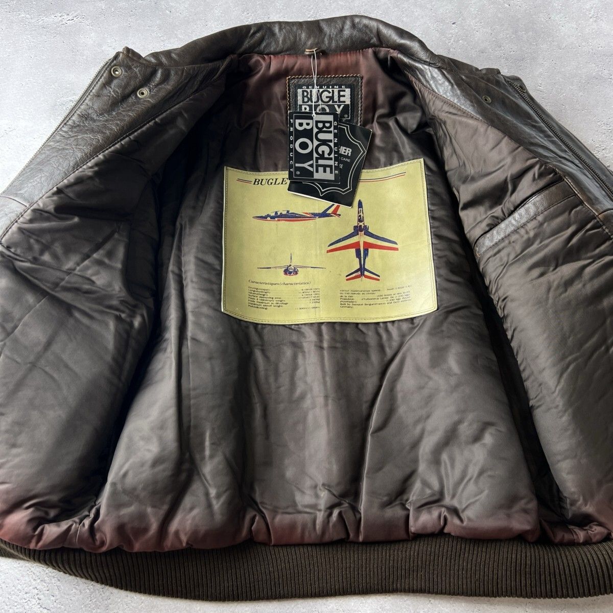 希少 新品 タグ付き BUGLE BOY ビューグルボーイ 中綿入り 羊革 本革