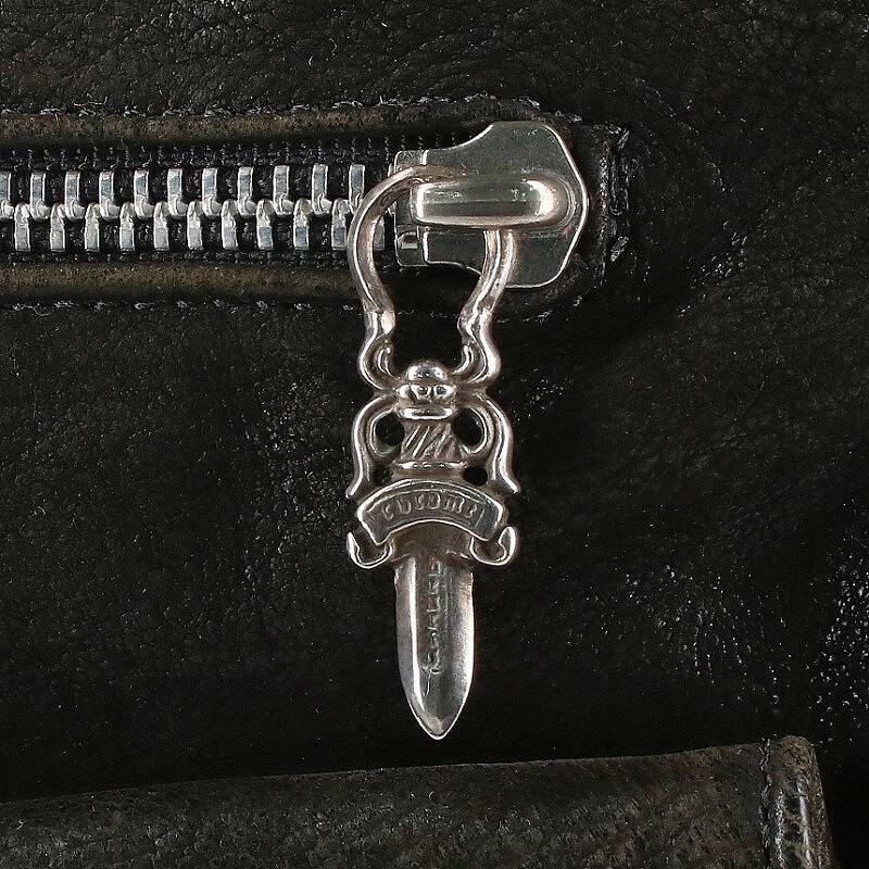 クロムハーツ F-SLINGER/Fスリンガー フラップボタンデストロイレザー