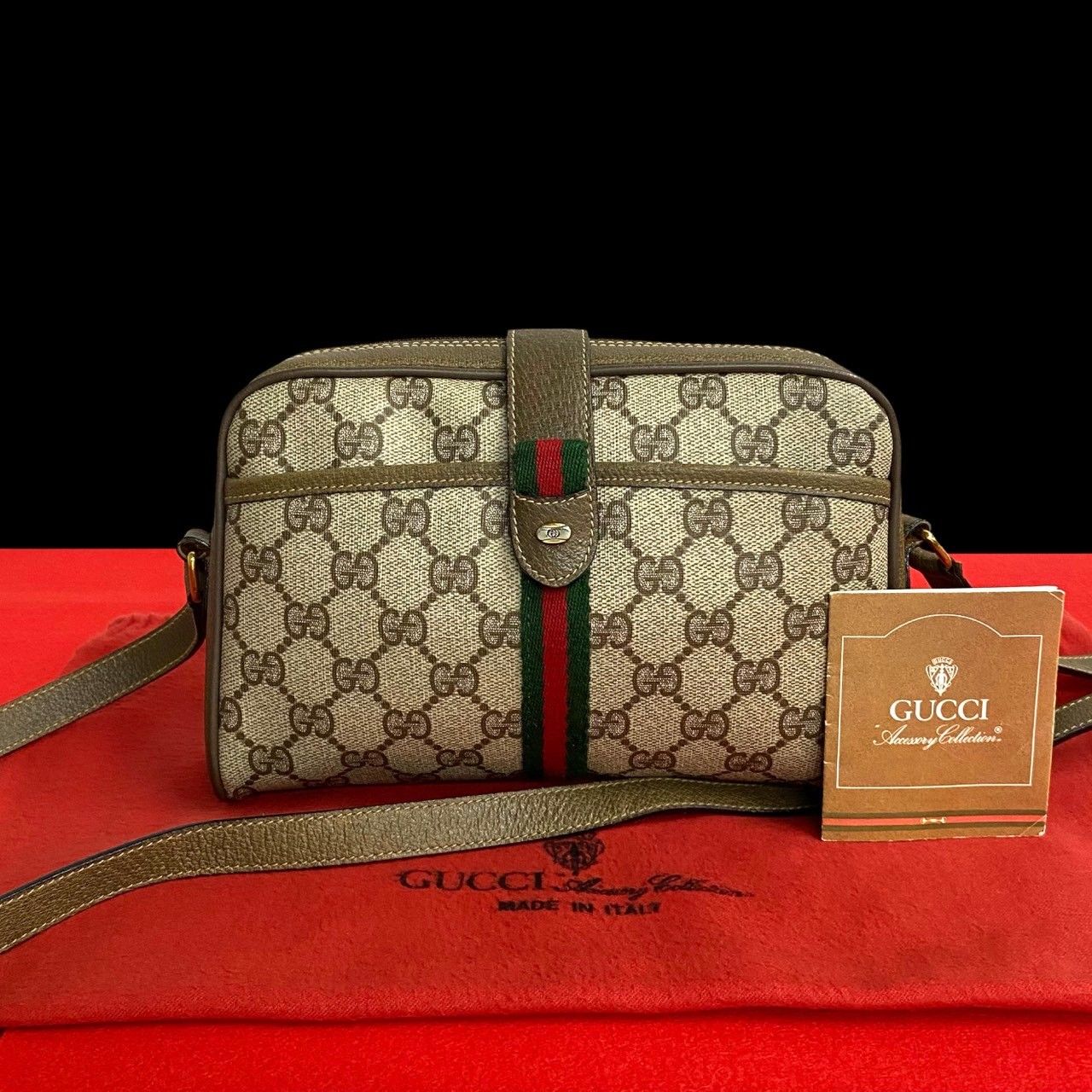 ほぼ 未使用 GUCCI グッチ オールドグッチ ヴィンテージ シェリー 