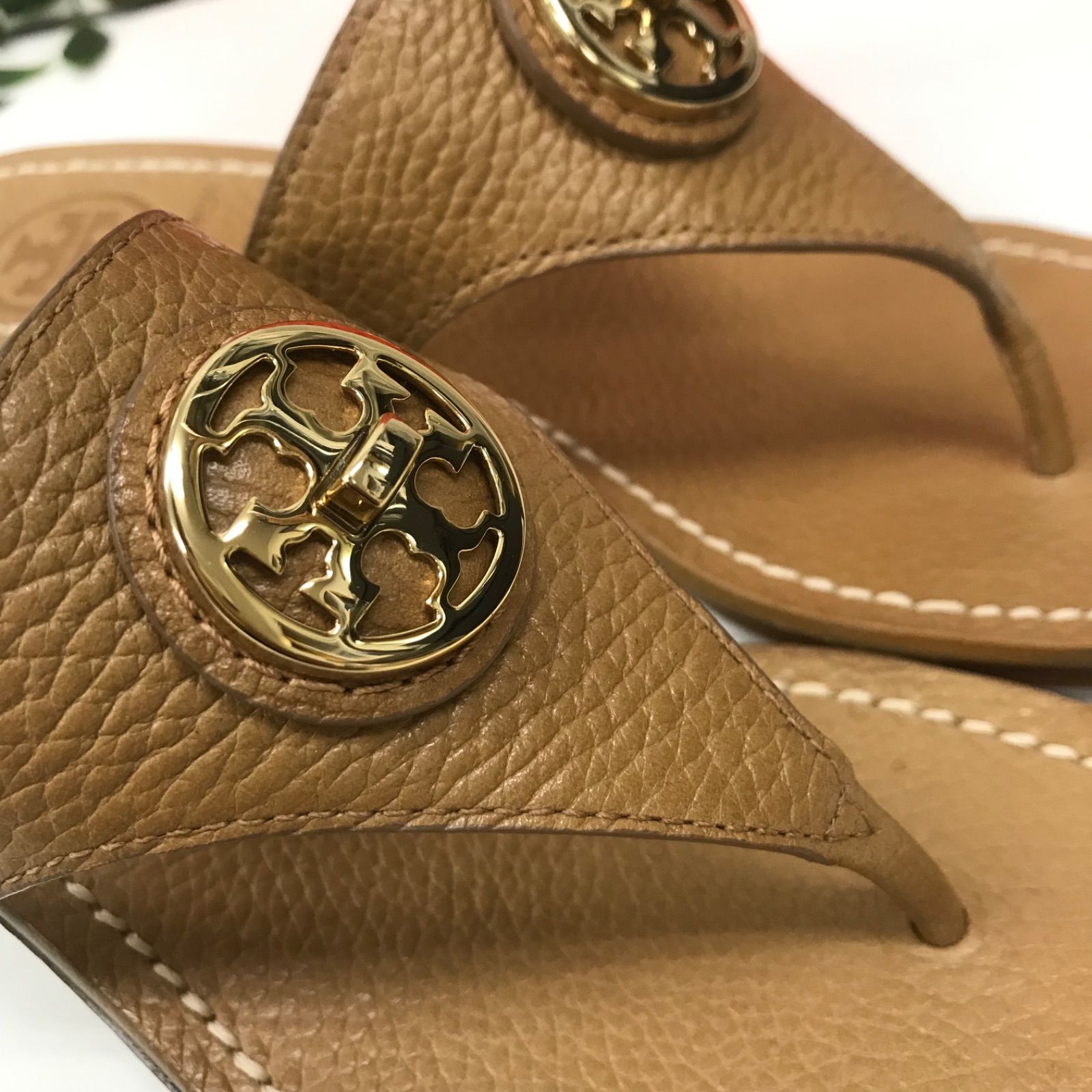 ロゴがポイ】 Tory Burch - トリーバーチ 正規品 サンダル 8 24.5cm-25