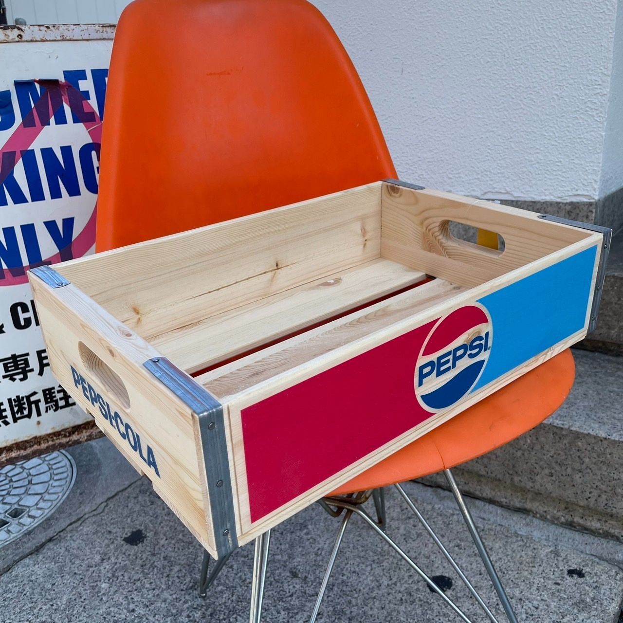 PEPSI ペプシコーラ ウッドボックス ［PEPSI-2］ WOOD CRATE ドリンクケース 木箱 ヴィンテージ 復刻 インテリア ガレージ  アメリカン雑貨 アメ雑 - メルカリ