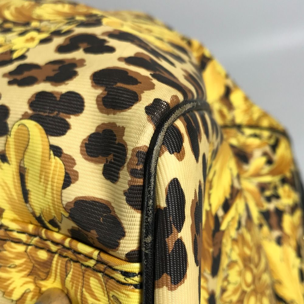 VERSACE ヴェルサーチ ボストンバッグ レオパード 豹柄 ヒョウ
