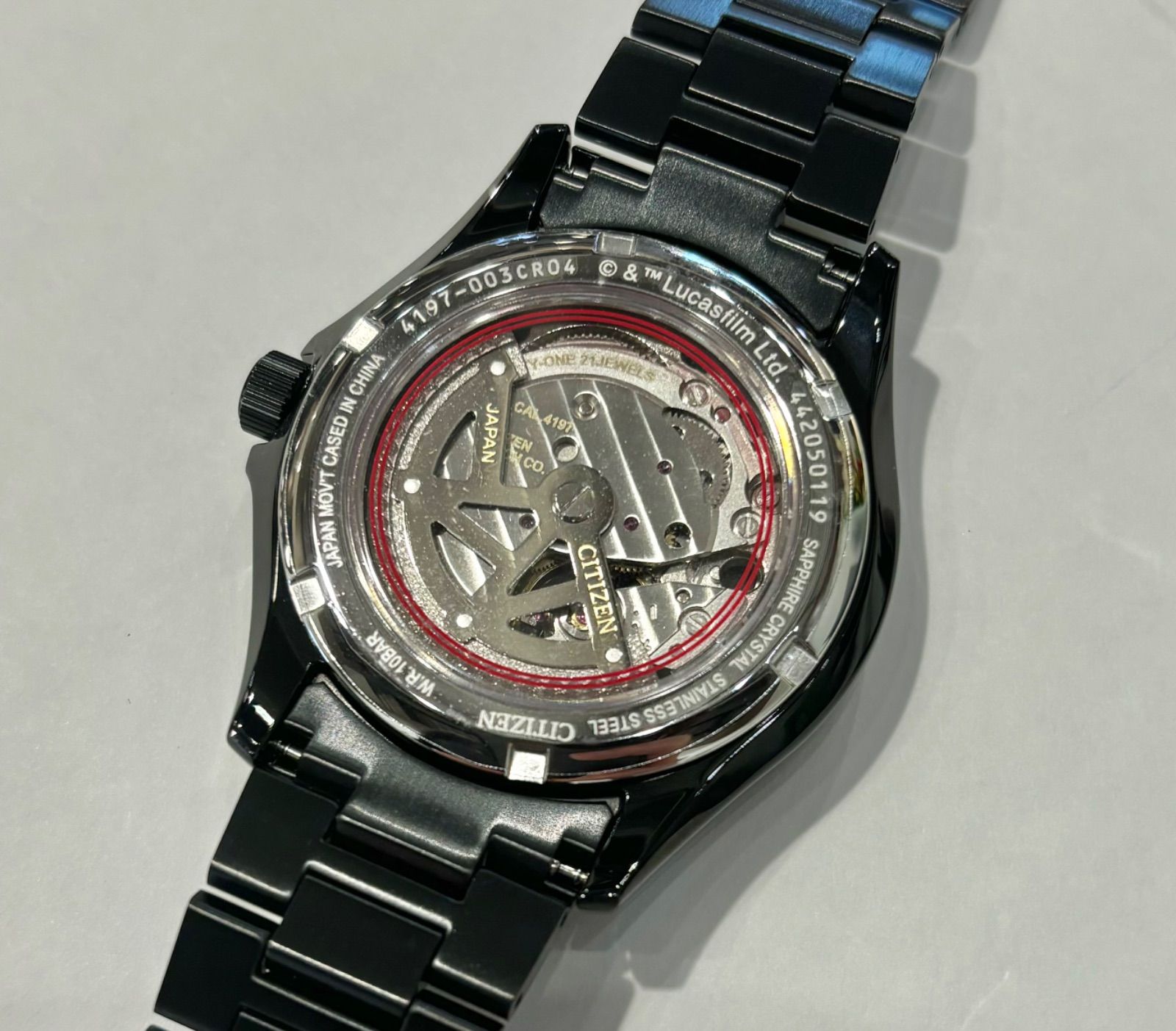新品正規品】CITIZEN ダース・ベイダー 500本限定 NP1015-66E 新品正規品】CITIZEN ダース・ベイダー 500本限定 NP1015-66E