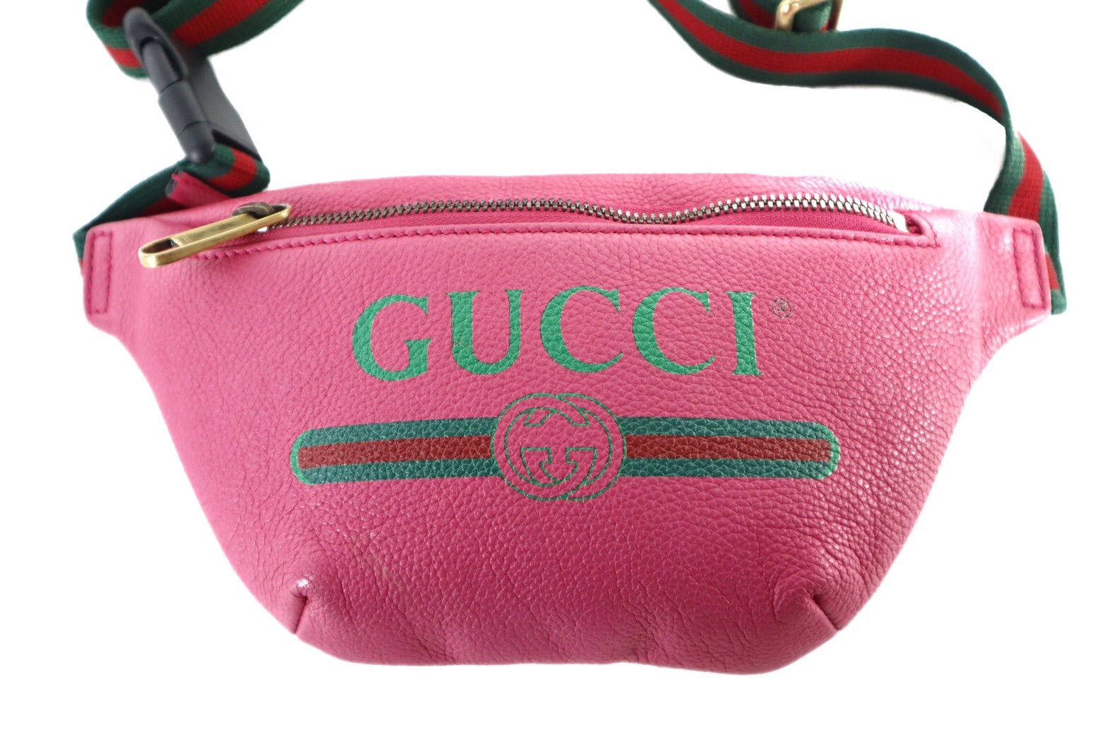 美品 GUCCI グッチ ウエストポーチ ボディバッグ ヴィンテージプリント