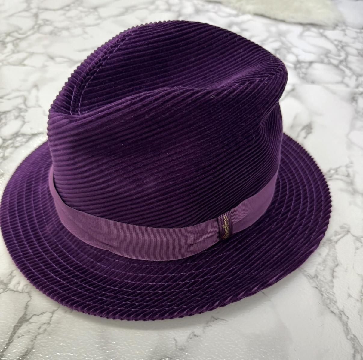 中古】Borsalino ボルサリーノ ｺｰﾃﾞｭﾛｲ ﾊｯﾄ ハット 中折れ帽 途絶える 