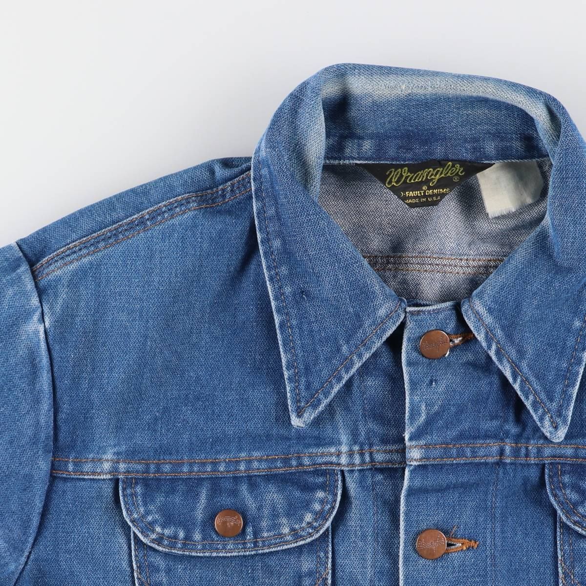 古着 80年代 ラングラー Wrangler 黒タグ デニムジャケット Gジャン