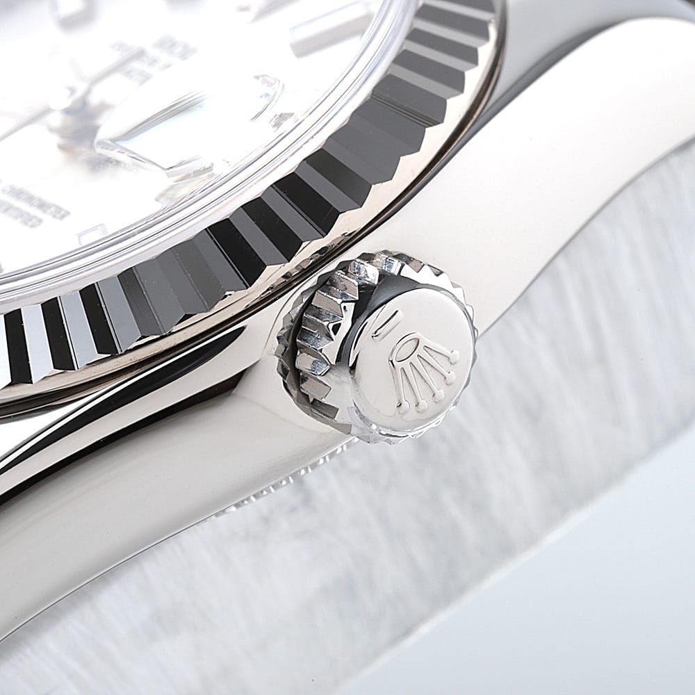 ロレックス デイトジャスト 179174 シルバー バー 5列 ジュビリーブレス ランダム番 レディース 中古 腕時計 ROLEX - ロレックス デイトジャスト 179174 シルバー バー 5列