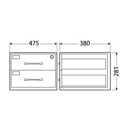 エースキーボックス 200本用 ホワイト D-200N 杉田エース キーボックス キーキャビネット 物件管理 キーステーション