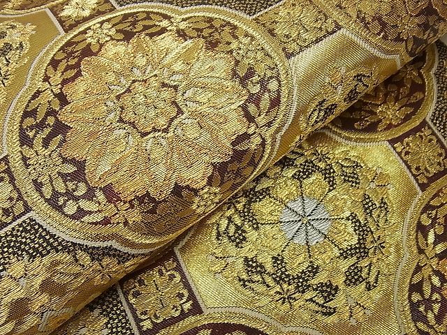 平和屋1□極上 西陣織 天保初年創始の京の老舗 洛陽織物 六通柄袋帯  