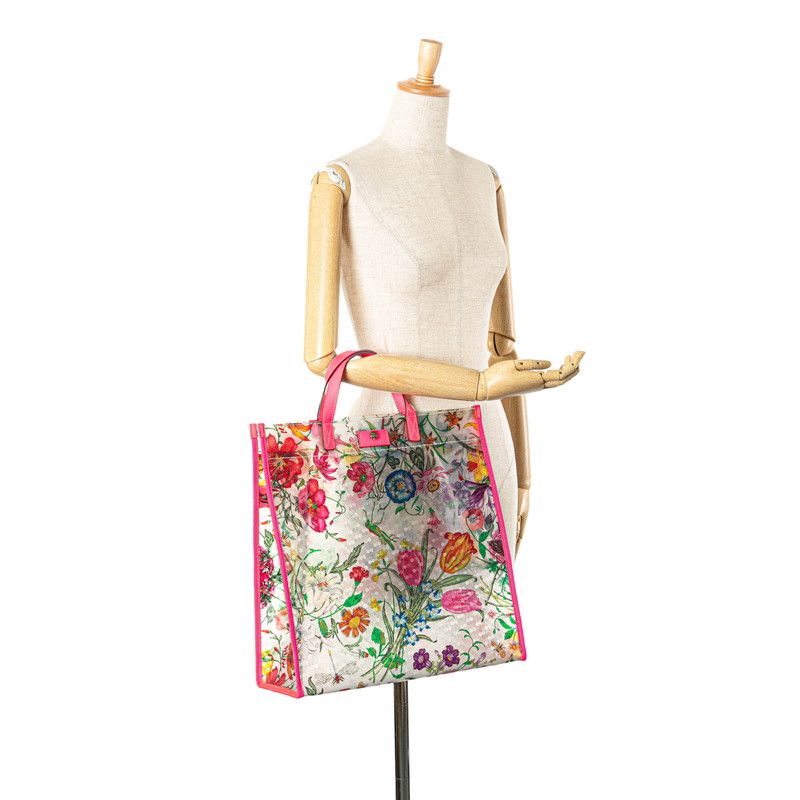 グッチ フローラ トートバッグ 548713 GUCCI SALE 美品 グッチ フローラ クリアバッグ 548713