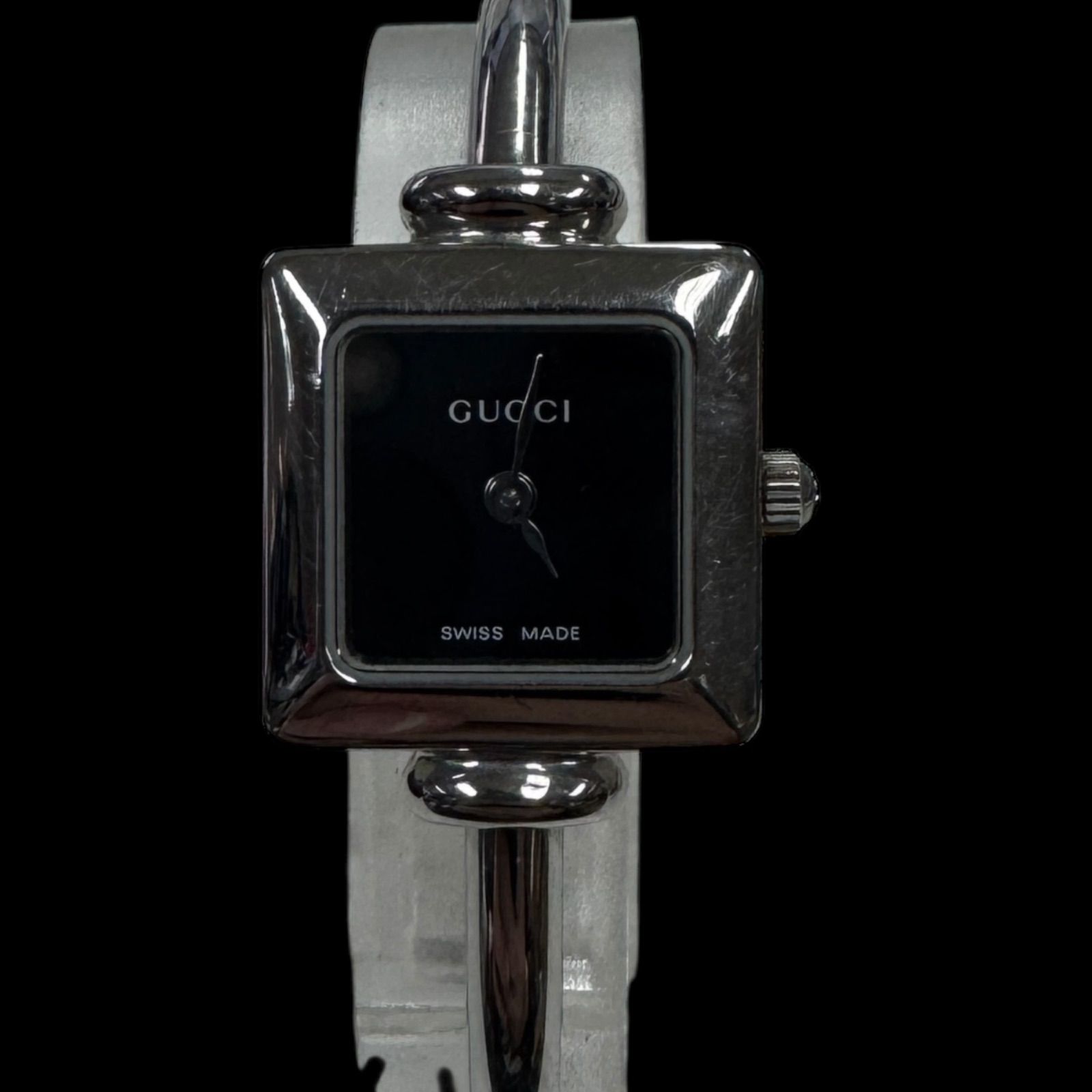 稼働 美品 GUCCI グッチ 1900L バングルウォッチ クォーツ レディース