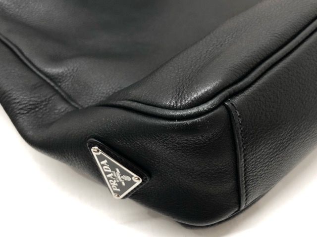 PRADA プラダ レザー 2way トートバッグ ビジネスバッグ ブラック