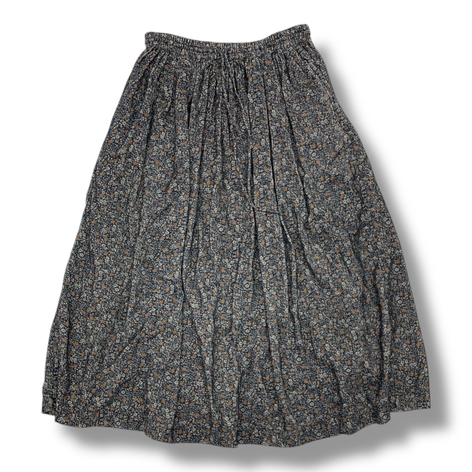 SOIL ソイル 北欧暮らしの道具店 花柄コーデュロイスカート フレア