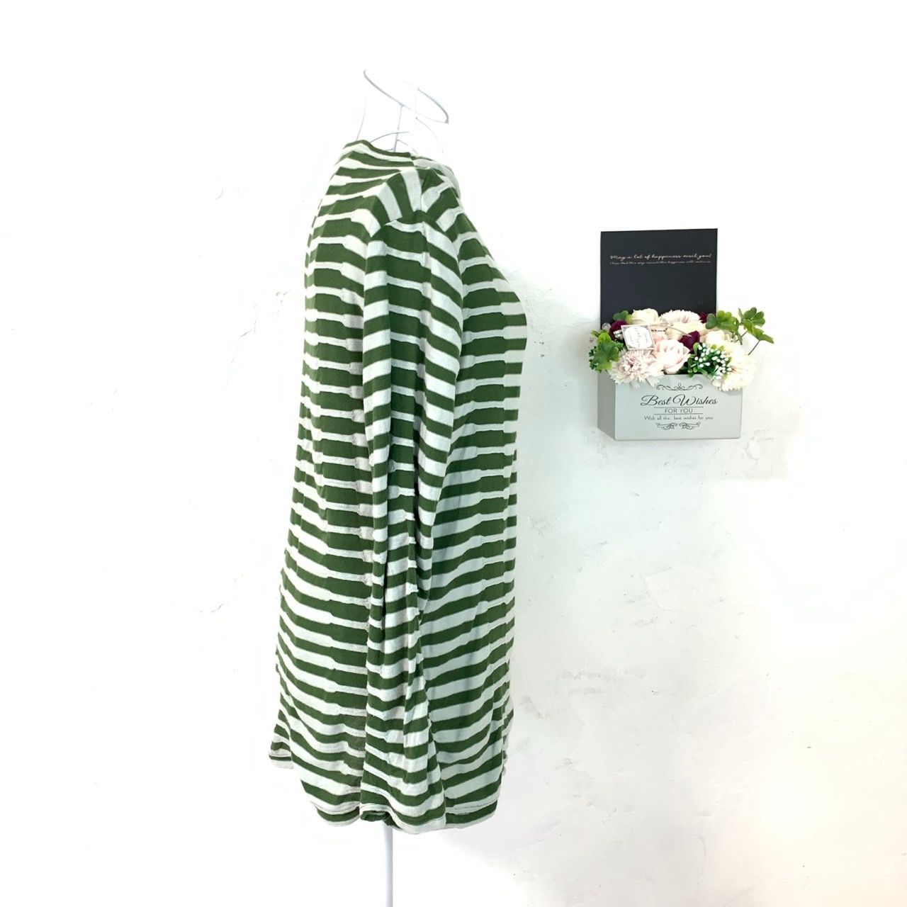 OLD GAP 緑×白 ボーダー ロングスリーブTシャツ 表記(L) | SOLD OUT 