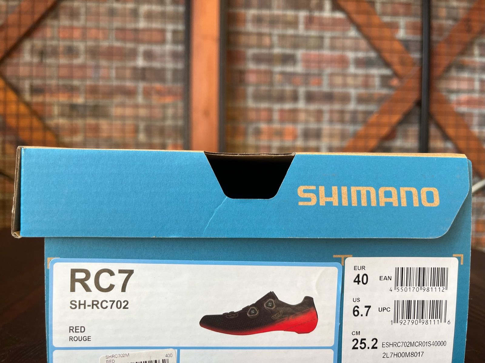 新品未使用】 SHIMANO RC7 SH-RC702 ネイビー レッド ロードバイク 