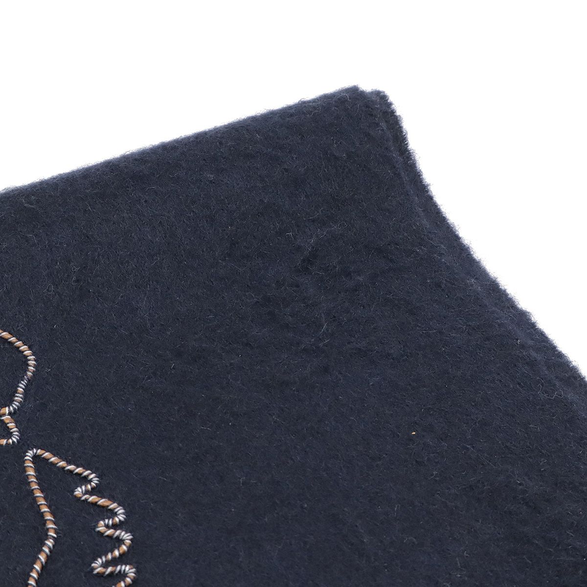 HERMES エルメス 王者の虎 ブロデ 刺繍 マフラー カシミア100  